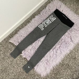 Grey sequin VS PINK leggings